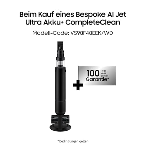 Samsung Bespoke AI Jet Ultra Akku+ CompleteClean | 400 W, 2 Akkus, All-in-One-Station, Pet Tool+, Satin Black