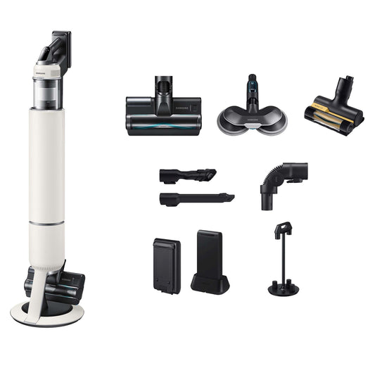 Samsung Bespoke AI Jet Akku+ Wet&Clean | 280 W, 2 Akkus, Wischfunktion, All-in-One-Station, Santorini Beige